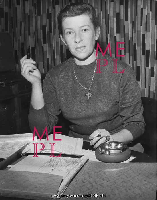 : Author Jeannie Ebner. Austria. Photograph. February : Author Jeannie Ebner. Austria. Photograph. February