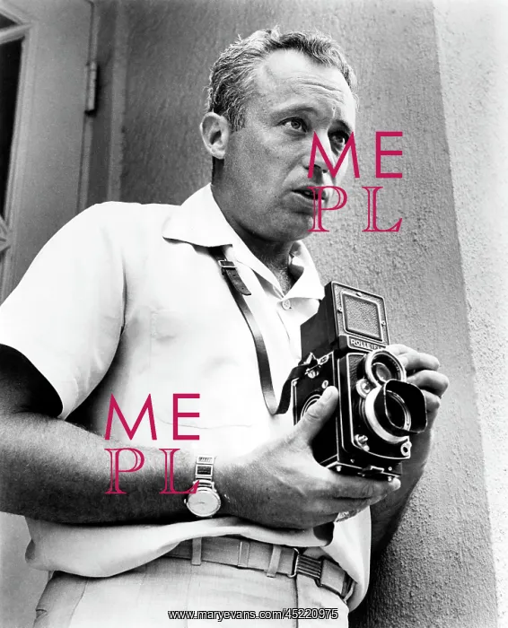 : Author LEON URIS turns photographer during ? : Author LEON URIS turns photographer during ?