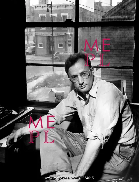 : Author Nelson Algren, 1949. ? : Author Nelson Algren, 1949. ?