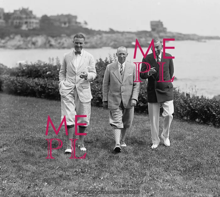: Authors Kenneth Roberts (1885-1957)(left), ? : Authors Kenneth Roberts (1885-1957)(left), ?