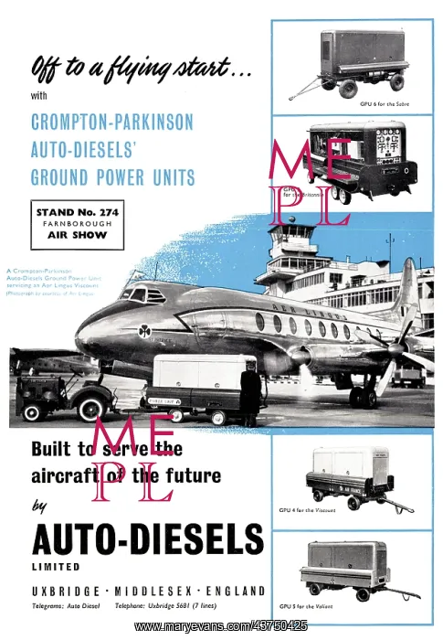 : Auto Diesels Crompton-Parkinson Ground Power Units : Auto Diesels Crompton-Parkinson Ground Power Units