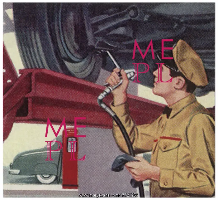 : Auto Mechanic Oils Car : Auto Mechanic Oils Car