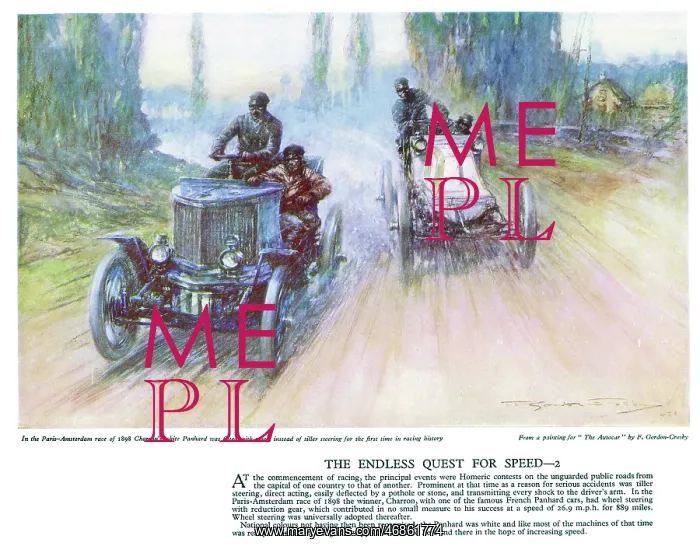 : Autocar Poster -- Paris-Amsterdam race : Autocar Poster -- Paris-Amsterdam race