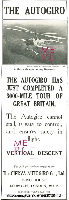: The Autogiro Has Just Completed A 3000 : The Autogiro Has Just Completed A 3000