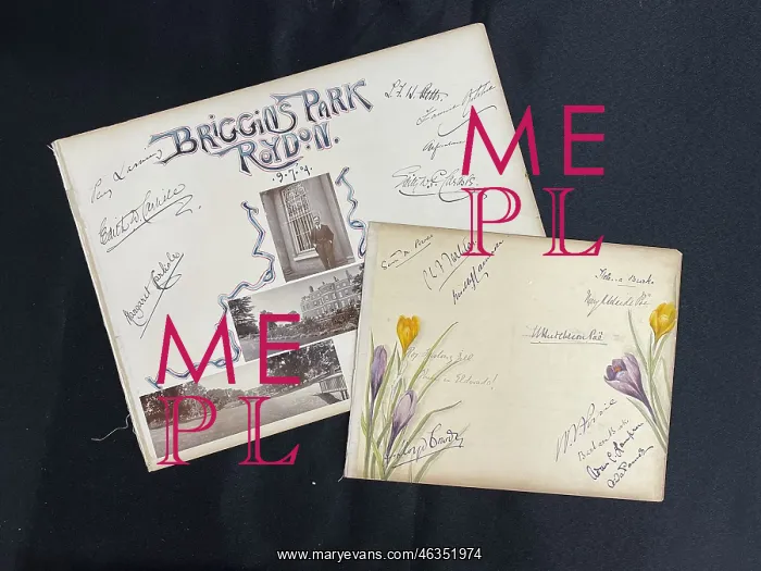 : Autograph pages relating to Harland and Wolff : Autograph pages relating to Harland and Wolff