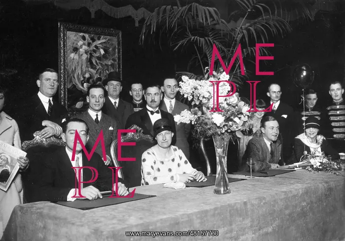 : Autograph session with Fritz Lang, Thea von Harbou, Willy Fr : Autograph session with Fritz Lang, Thea von Harbou, Willy Fr