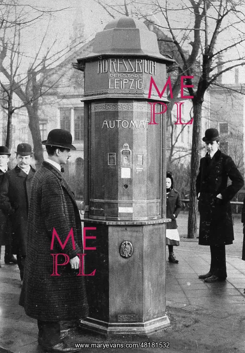 : Automatic Address Machine in Leipzig, 1908 : Automatic Address Machine in Leipzig, 1908