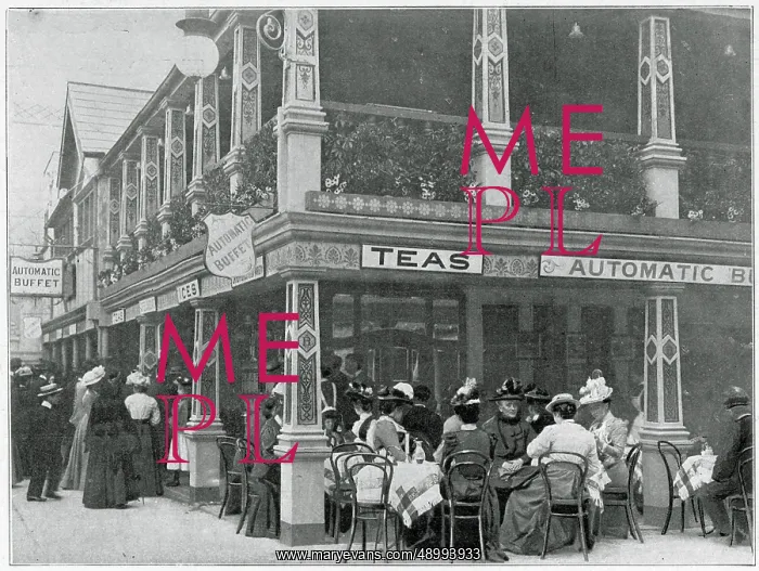 : Automatic Buffet at Earl's Court, London 1901 : Automatic Buffet at Earl's Court, London 1901