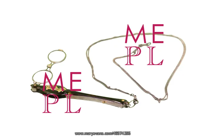 : Automatic Pince-nez eyeglasses with original chain : Automatic Pince-nez eyeglasses with original chain