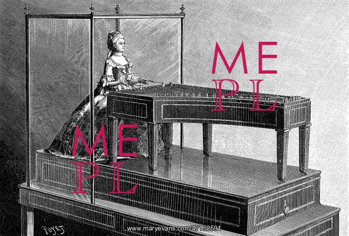 : An automaton playing a keyboard instrument : An automaton playing a keyboard instrument