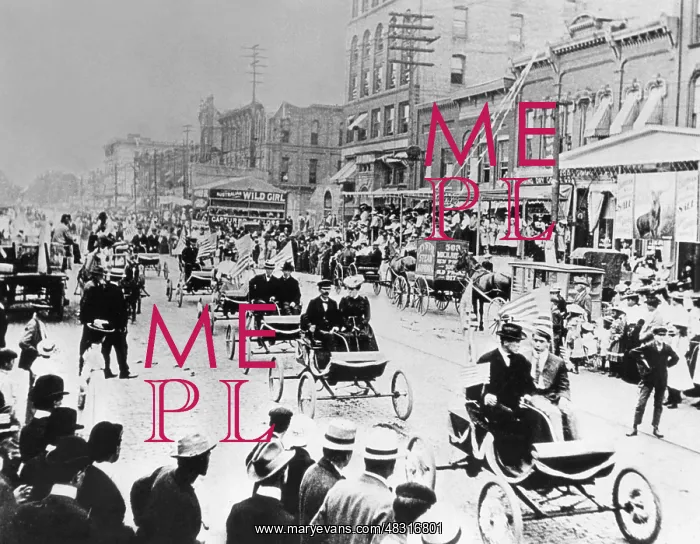 : Automobile parade, 1920 : Automobile parade, 1920