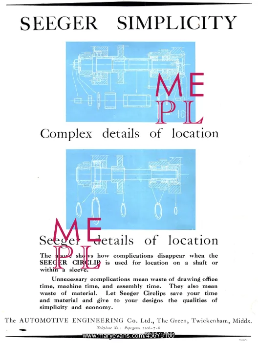 : Automotive Engineering Co - Seeger Patent Circlips : Automotive Engineering Co - Seeger Patent Circlips