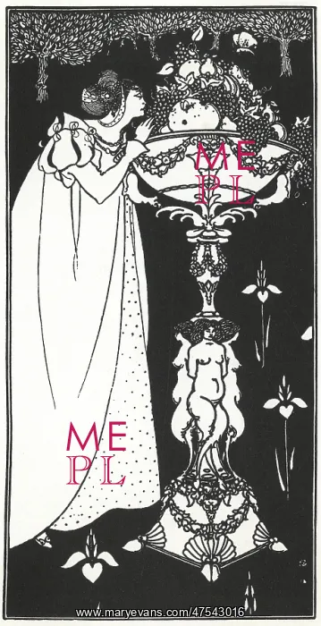 : Autumn by Aubrey Beardsley : Autumn by Aubrey Beardsley
