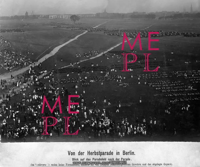 : Autumn parade in Berlin, 1912 : Autumn parade in Berlin, 1912