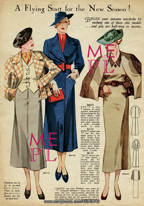 : Autumn wardrobe 1935 : Autumn wardrobe 1935