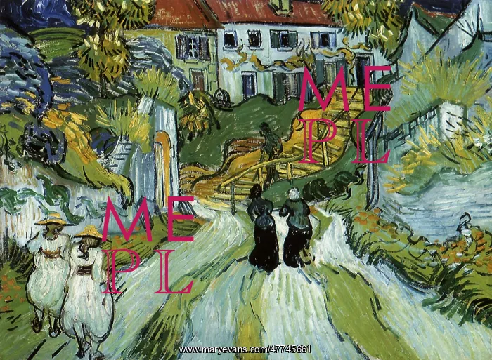 : The Auvers Steps, by Van Gogh : The Auvers Steps, by Van Gogh