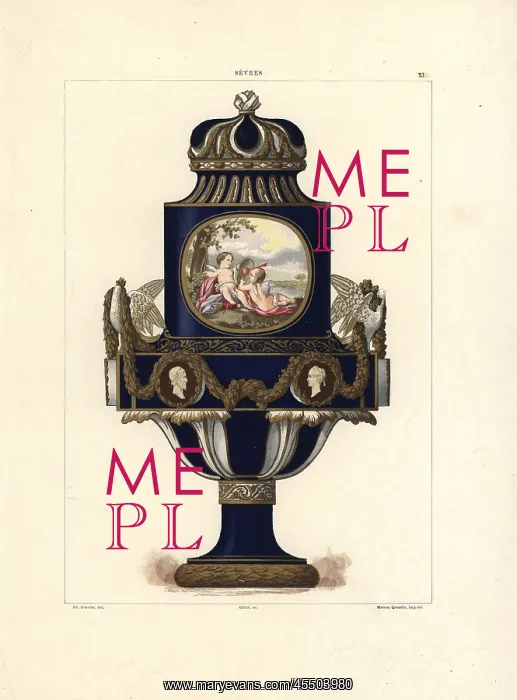 : Aux Colombes vase by Sevres : Aux Colombes vase by Sevres