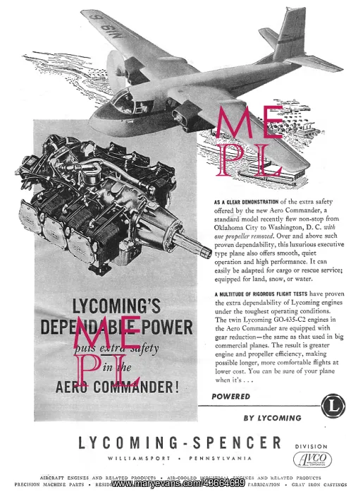  : Avco Lycoming GO-435-C2