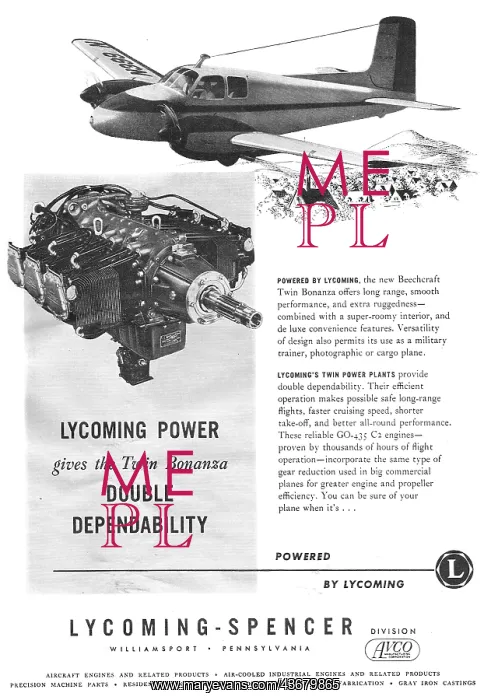  : Avco Lycoming GO-435 C2
