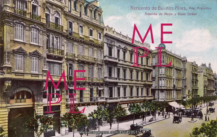 : Avenida de Mayo, Buenos Aires, Argentina, South America : Avenida de Mayo, Buenos Aires, Argentina, South America