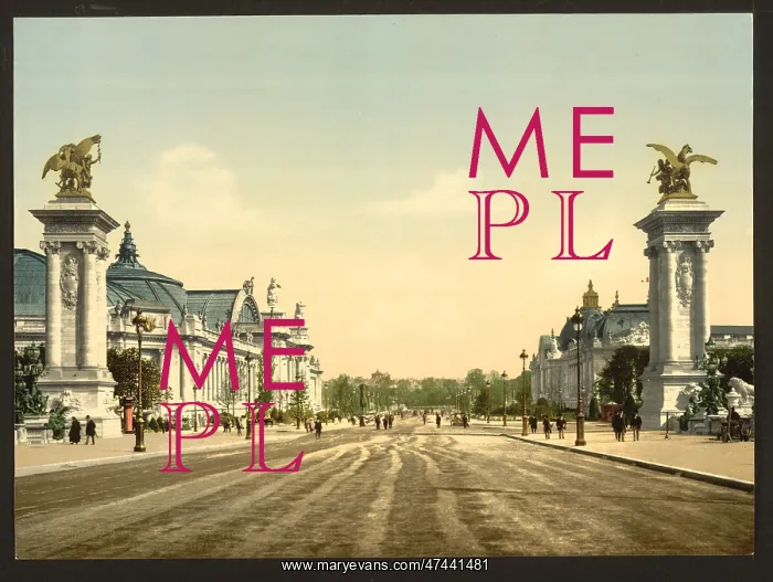 : Avenue Nicholas II, from the two Palaces, Exposition Univers : Avenue Nicholas II, from the two Palaces, Exposition Univers