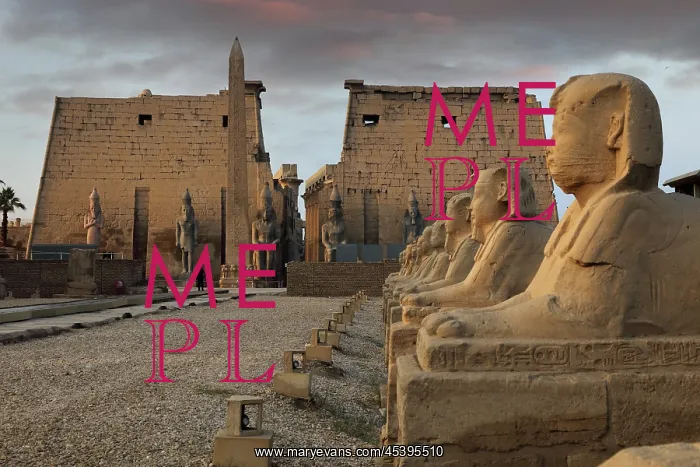 : Avenue of the Sphinxes, Luxor Temple, Luxor, Egypt : Avenue of the Sphinxes, Luxor Temple, Luxor, Egypt