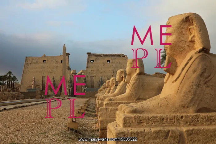 : Avenue of the Sphinxes, Luxor Temple, Luxor, Egypt : Avenue of the Sphinxes, Luxor Temple, Luxor, Egypt