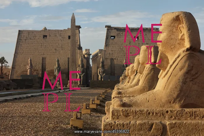 : Avenue of the Sphinxes, Luxor Temple, Luxor, Egypt : Avenue of the Sphinxes, Luxor Temple, Luxor, Egypt