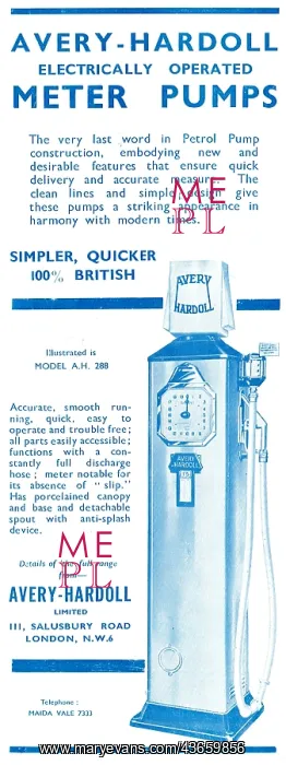 : Avery-Hardoll Electrically Operated Meter Pumps : Avery-Hardoll Electrically Operated Meter Pumps