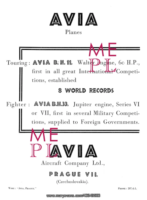  : Avia B.H.11 - Avia B.H.33