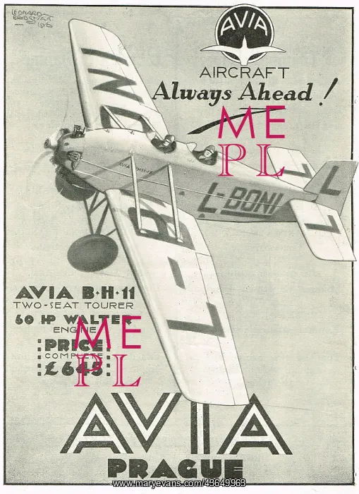 : Avia BH11 Two Seat Tourer - 60HP Walter Engine : Avia BH11 Two Seat Tourer - 60HP Walter Engine