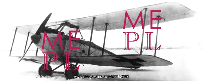 : Aviatik CIII, (forward view, on the ground), in snow : Aviatik CIII, (forward view, on the ground), in snow
