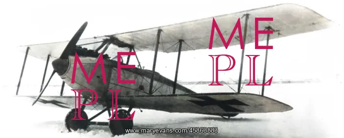 : Aviatik CIII, (forward view, on the ground), in snow.? : Aviatik CIII, (forward view, on the ground), in snow.?