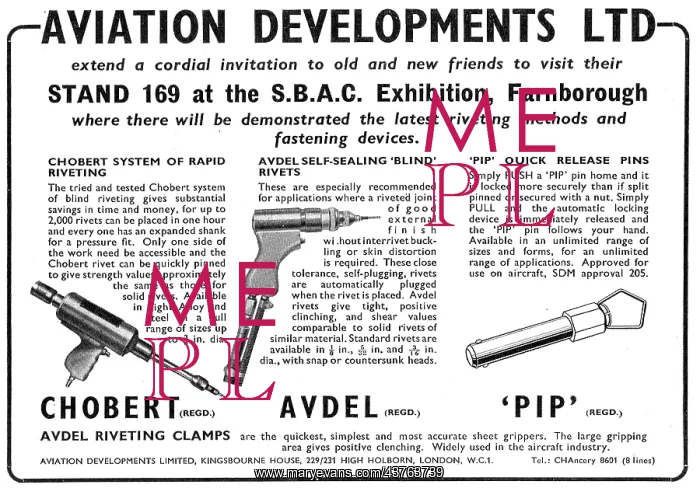 : Aviation Developments - Chobert & Avdel Riveting Systems : Aviation Developments - Chobert & Avdel Riveting Systems