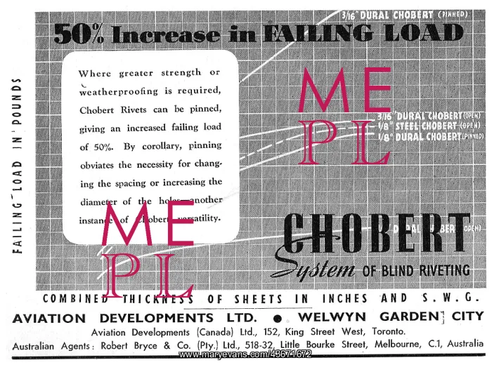 : Aviation Developments - Chobert Blind Riveting System : Aviation Developments - Chobert Blind Riveting System