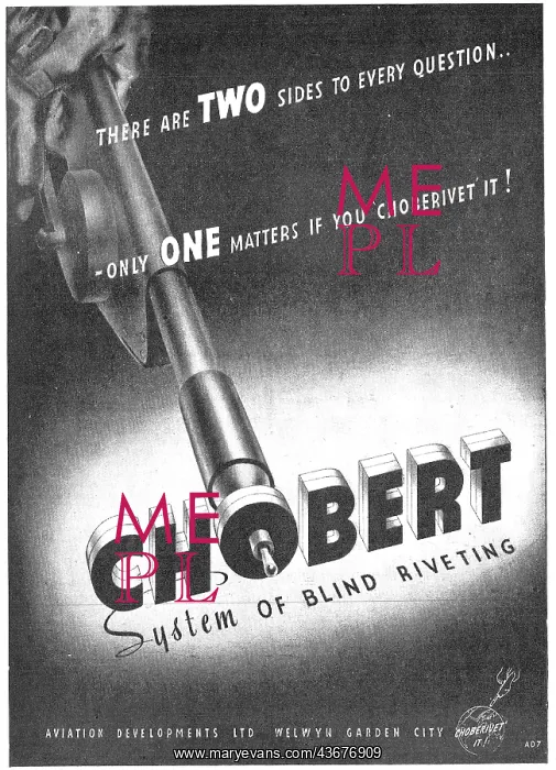 : Aviation Developments - Chobert Riveting System : Aviation Developments - Chobert Riveting System