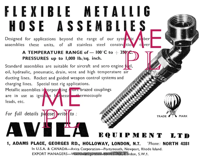 : Avica Flexible Hose Assemblies : Avica Flexible Hose Assemblies