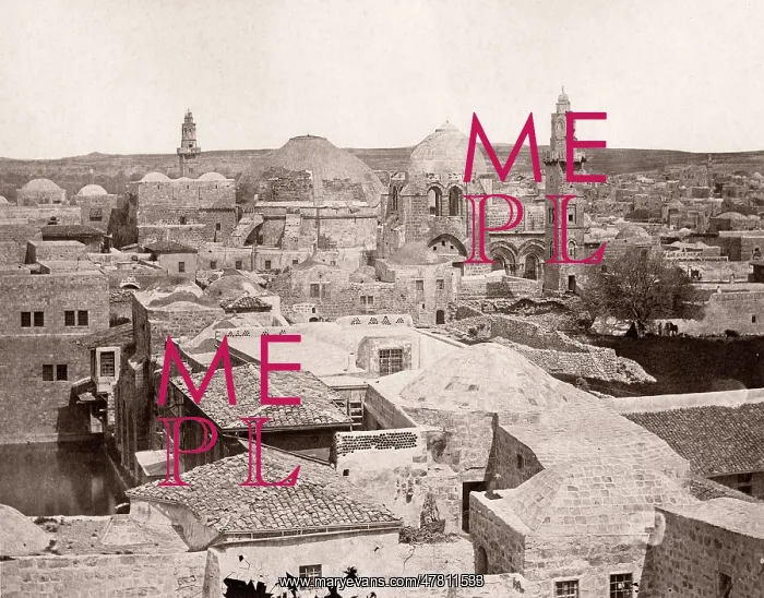 : Aview of Jerusalem, Palestine, Holy Land, Israel, 1861 : Aview of Jerusalem, Palestine, Holy Land, Israel, 1861
