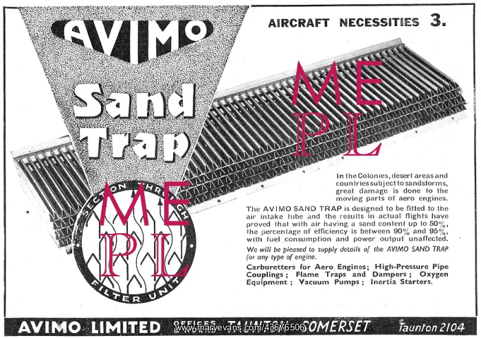  : Avimo Aircraft Sand Trap