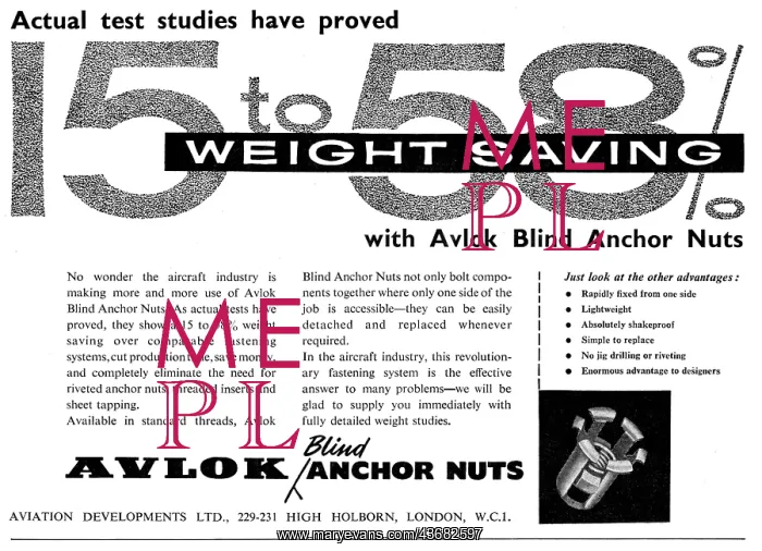 : Avlok. Aviation Developments. Avdel Riveting : Avlok. Aviation Developments. Avdel Riveting