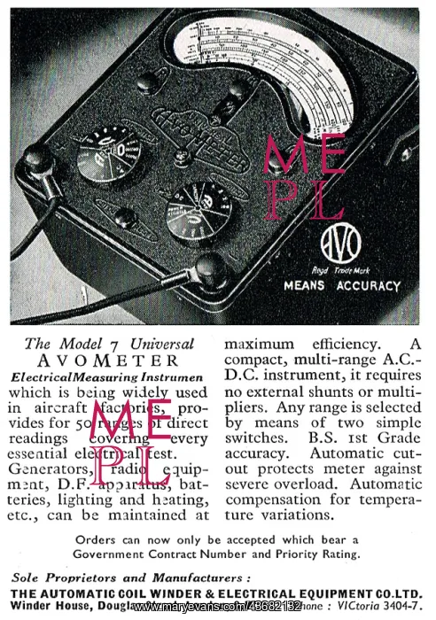 : AVO Model 7 Universal AvoMeter : AVO Model 7 Universal AvoMeter