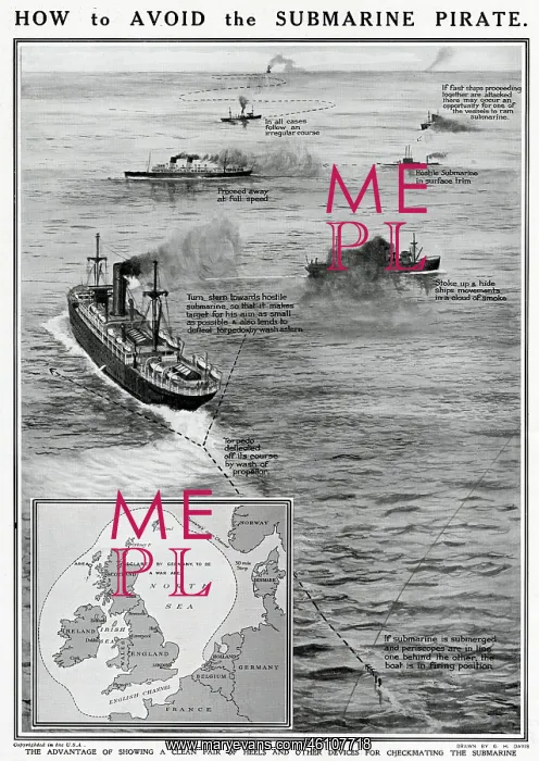 : How to avoid the submarine pirate by G. H. Davis : How to avoid the submarine pirate by G. H. Davis