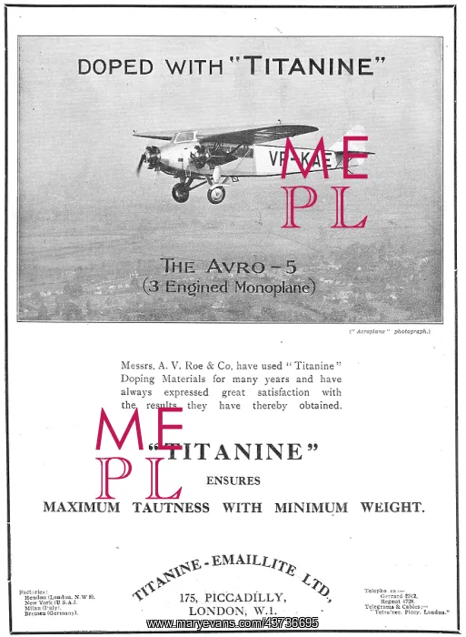 : The Avro-5 Is Doped With Titanine : The Avro-5 Is Doped With Titanine