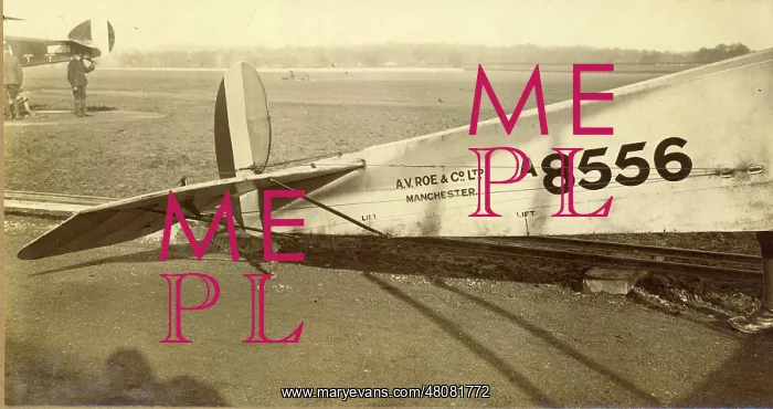 : Avro 504A A8556 Rear fuselage detail : Avro 504A A8556 Rear fuselage detail