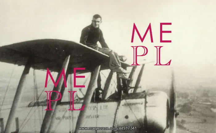 : Avro 504K. Wing-Walking by Mr M N Hearn on an Avro 504K During a National : Avro 504K. Wing-Walking by Mr M N Hearn on an Avro 504K During a National