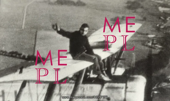 : Avro 504K. Wing-Walking by Mr M N Hearn on an Avro 504K During a National : Avro 504K. Wing-Walking by Mr M N Hearn on an Avro 504K During a National
