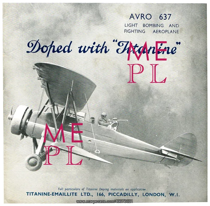 : Avro 637 Doped With Titanine : Avro 637 Doped With Titanine