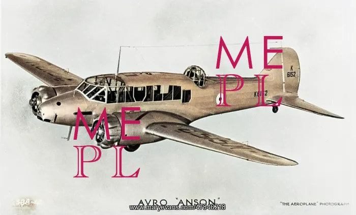  : Avro Anson British twin engine aeroplane