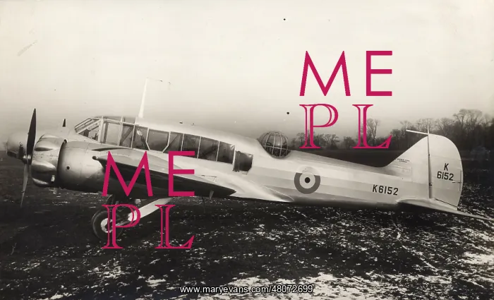 : Avro Anson I first production prototype K6152 : Avro Anson I first production prototype K6152