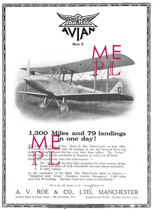  : Avro Avian MkII